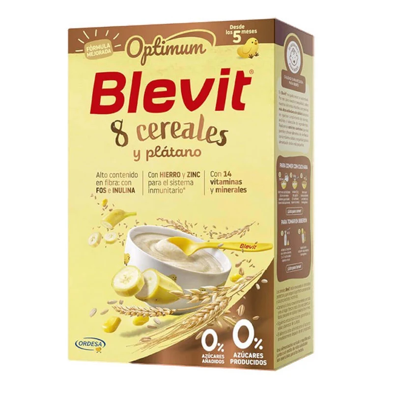 Blevit Optimum 8 Cereales Plátano 250 gr