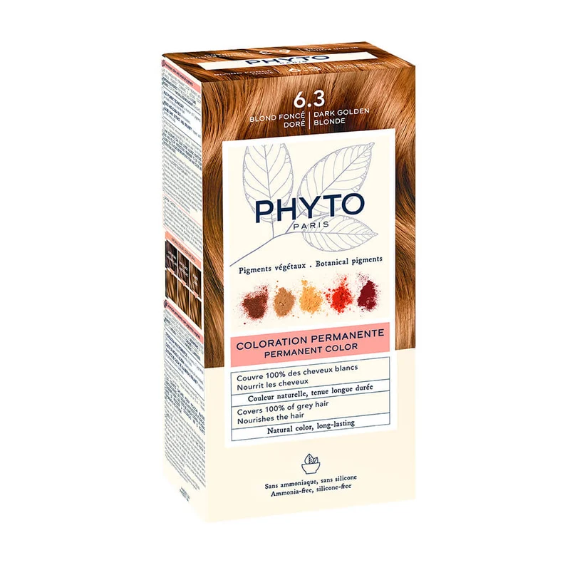 Phyto Coloración Rubio Oscuro Dorado N.º 6.3