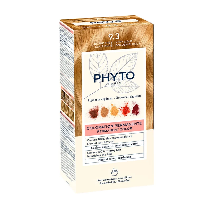 Phyto Coloración Rubio Muy Claro Dorado N.º 9.3