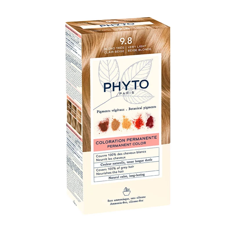 Phyto Coloración Rubio Muy Claro Beige N.º 9.8