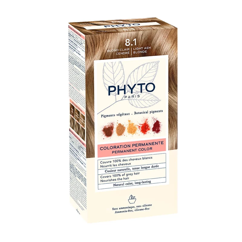 Phyto Coloración Rubio Claro Cendre N.º 8.1