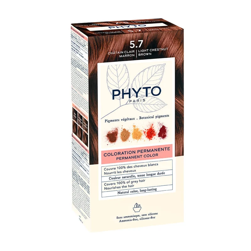 Phyto Coloración Castaño Claro Marrón N.º 5.7