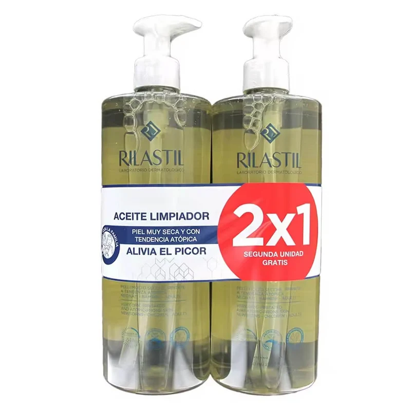 RILASTIL XEROLACT ACEITE LIMPIADOR 1L DUPLO 50% 2 UD
