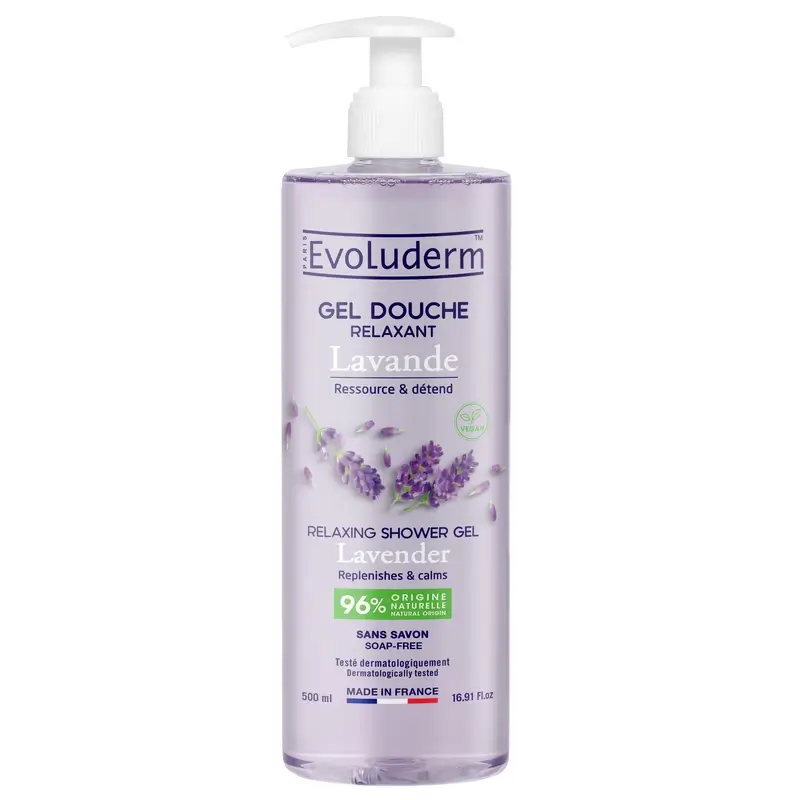 Evoluderm Gel De Ducha Lavanda, 500 ml