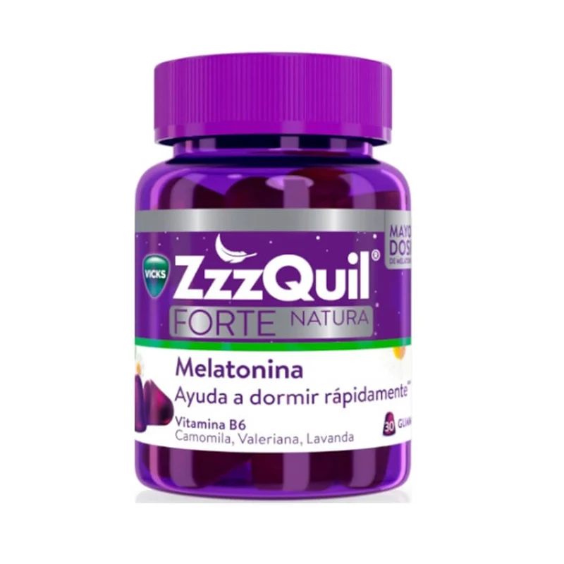 Vicks Zzzquil Natura Forte 30 Gummies Sabor Frutos Del Bosque