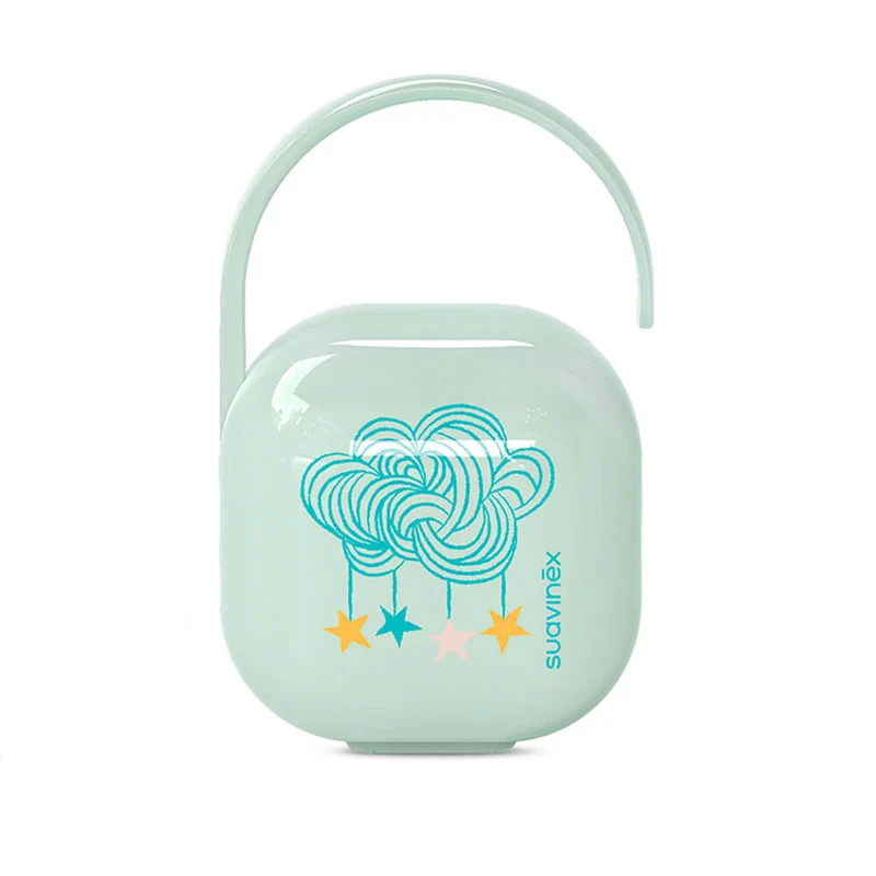 Suavinex Portachupetes Clásico Dreams Verde Plomo Nube Y Estrellas 198559