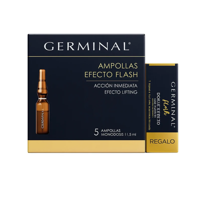 Germinal 5 ampollas Flash Accion Inmediata 5 Ampollas + Regalo 1 Ampolla Flash Doble Efecto