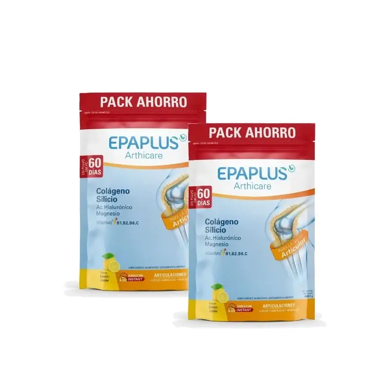 Epaplus Arthicare Colágeno Limón 60 Días 668,5 g, Pack 2