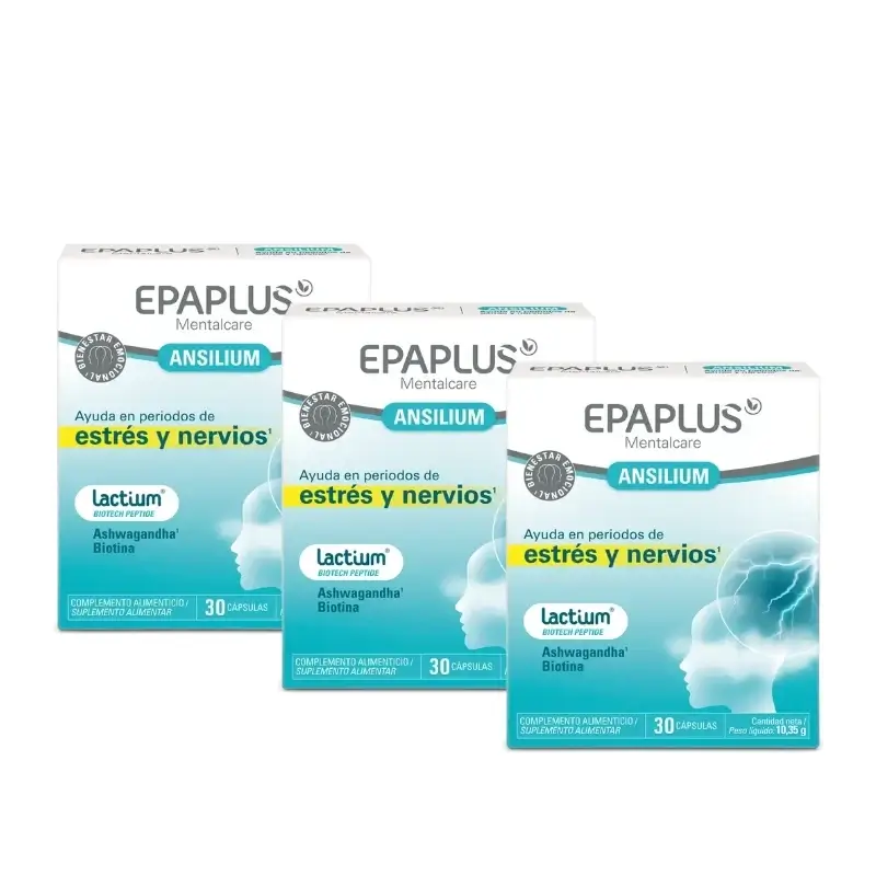 Epaplus Mentalcare Ansilium 30 Cáps, Pack 3