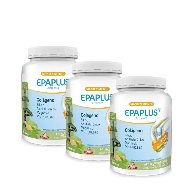 Epaplus Arthicare Colágeno Té Matcha Polvo 30 Días 30 Uds, Pack 3