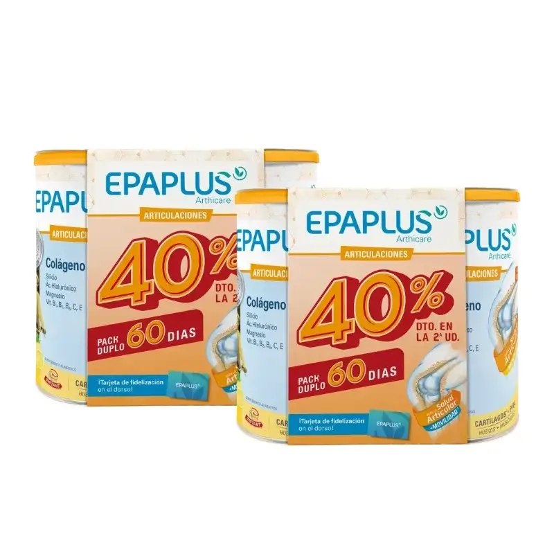 Epaplus Arthicare Colágeno Antiox Vainilla Polvo 60 Días 654 g, Pack 2