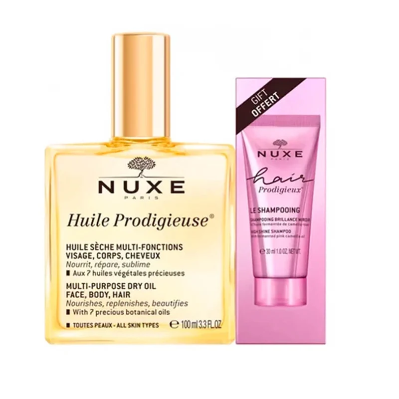 Nuxe Huile Prodigieuse 100 Ml + Regalo Nuxe Prodigueux Champú 30 ml