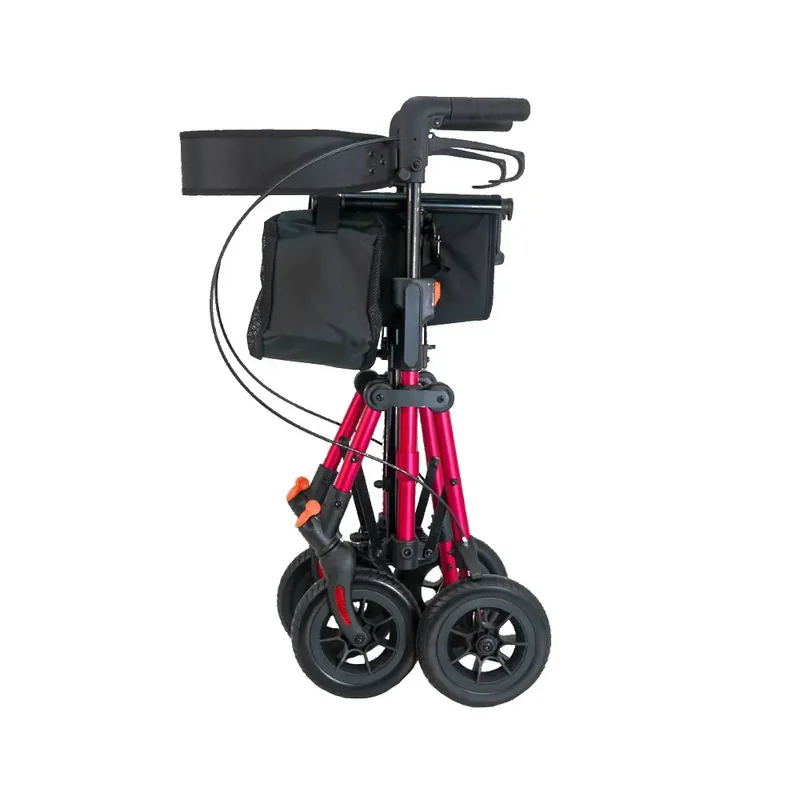 rollator alum. compact, rojo