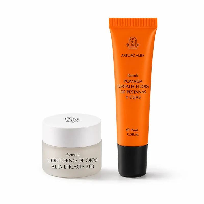 Arturo Alba Pomada Fortalecedora De Pestañas Y Cejas, 15 ml + Contorno de Ojos Alta Eficacia 360, 15 ml pack 2