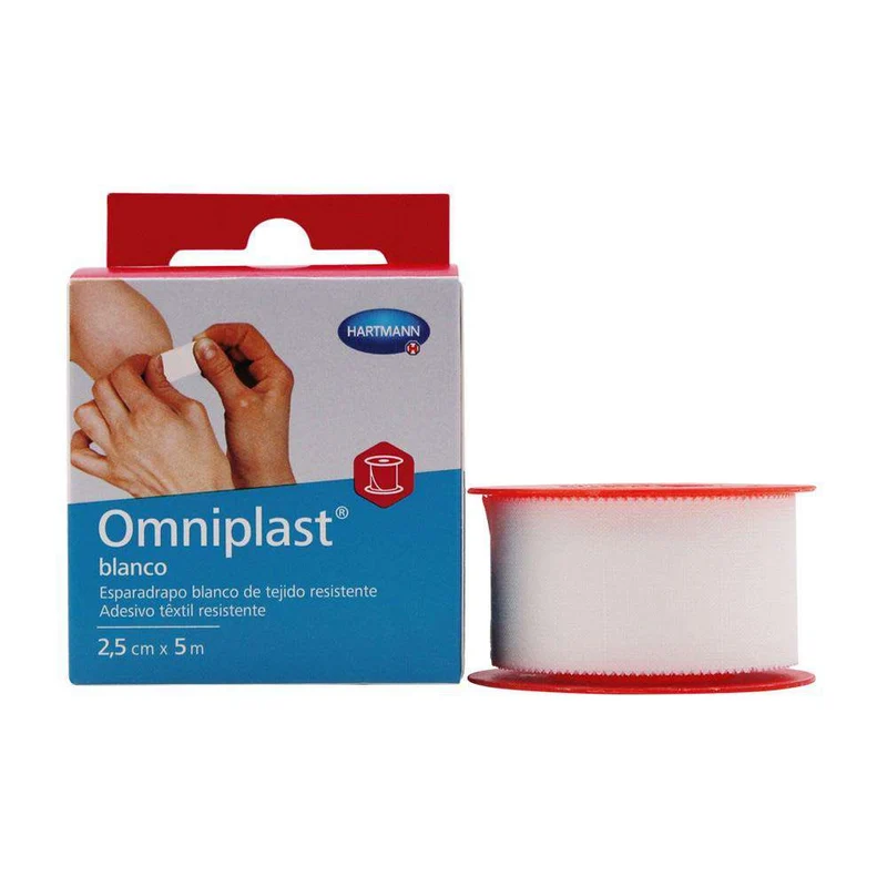Esparadrapo Omniplast Tela Blanco 2.5Cm X 5M