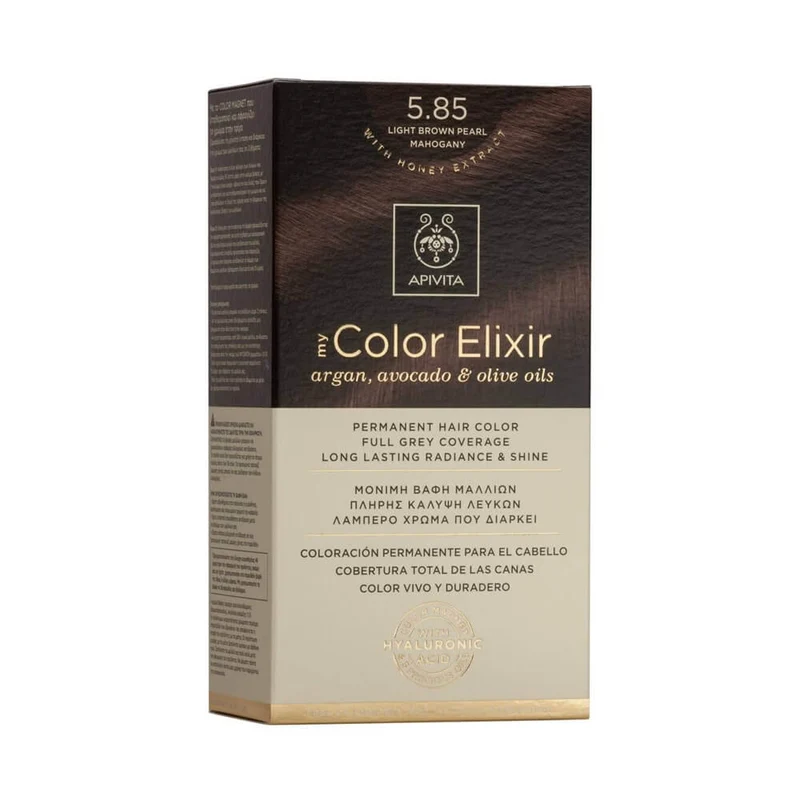 Apivita Tinte 5.85 Light Brown Pearl Mahogany