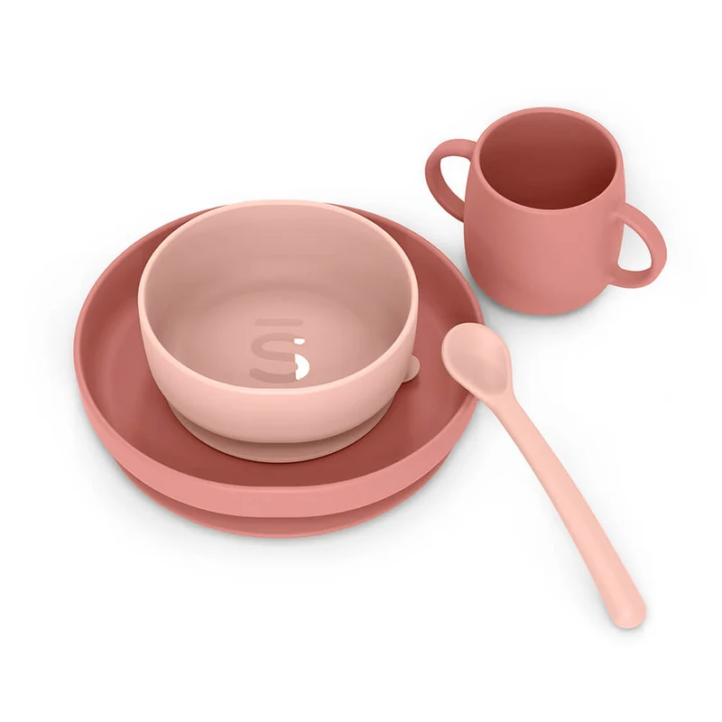 Suavinex Vajilla Silicona Infantil Soft Colour Rosa 209637