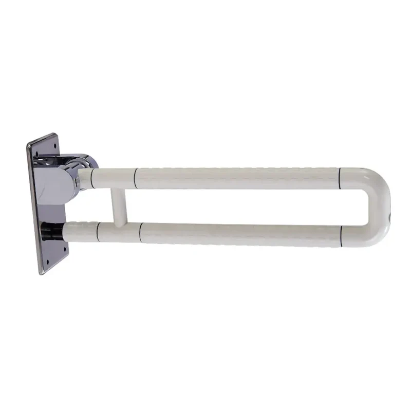 barra abatible de acero inoxidable, blanco