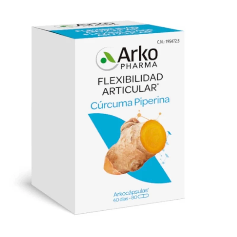 Arkocapsulas Cúrcuma Piperina 80 Capsulas