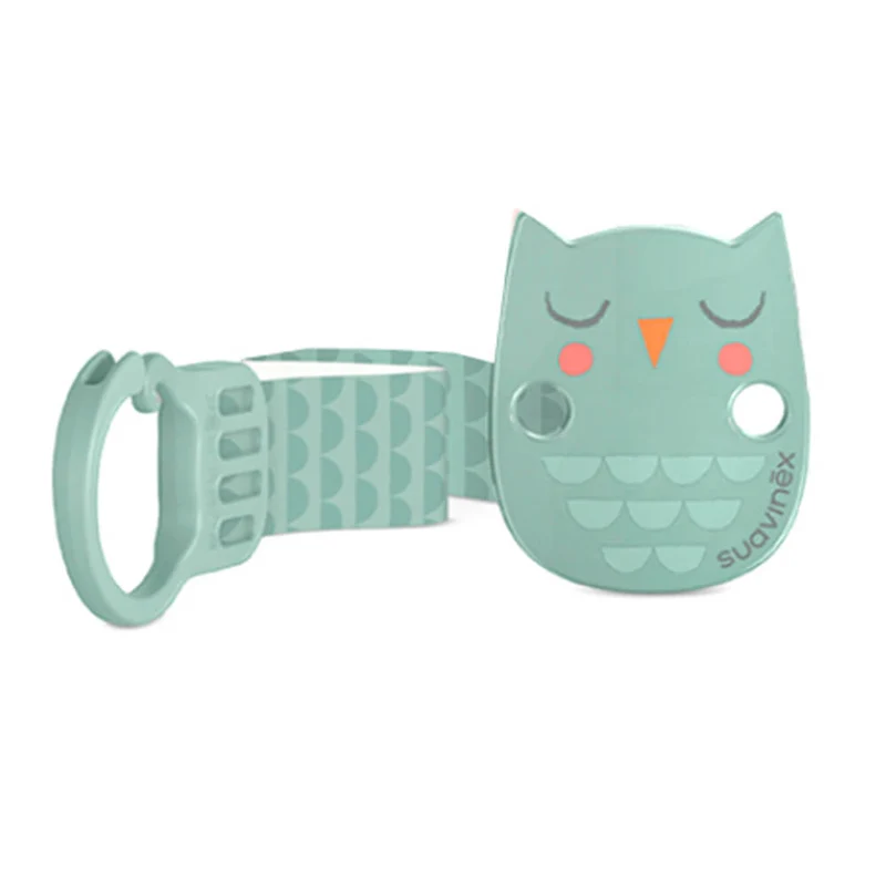 Suavinex Broche Premium Cinta Verde Búho 180149