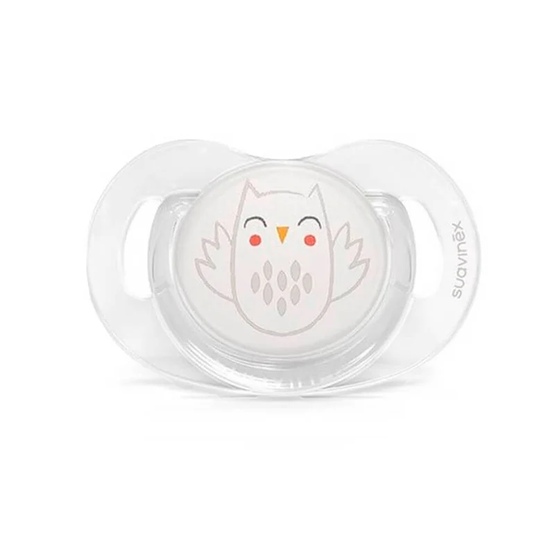 Suavinex Chupete Silicona Sxpro Fisiológico Premium Couture Beige Búho 0-6M 1 Unidad 162097