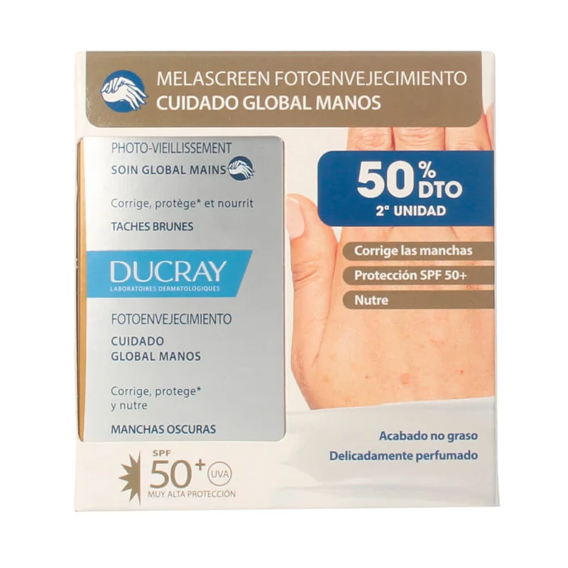 Ducray Melascreen Crema Manos Spf 50+ 50 ml Duplo