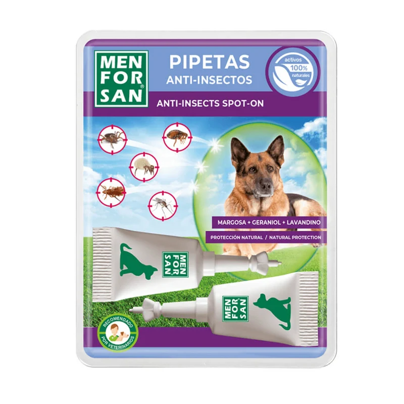 Menforsan Pipetas Anti Insectos Perros 2 Unidades