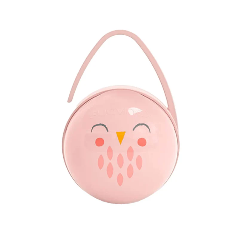 Suavinex Portachupetes Dúo Premium Rosa Búho 154684