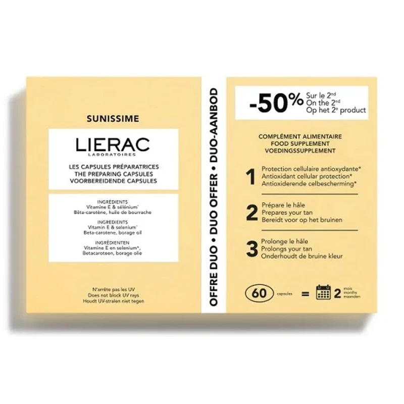 Lierac Sunissime Capsulas Reparadoras Bronce 30 Capsulas Duplo