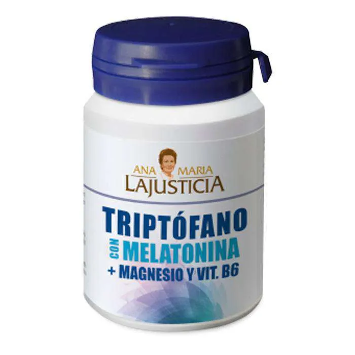 Ana María La Justicia Triptófano Con Melatonina + Magnesio + Vitamina B6 60 Comprimidos