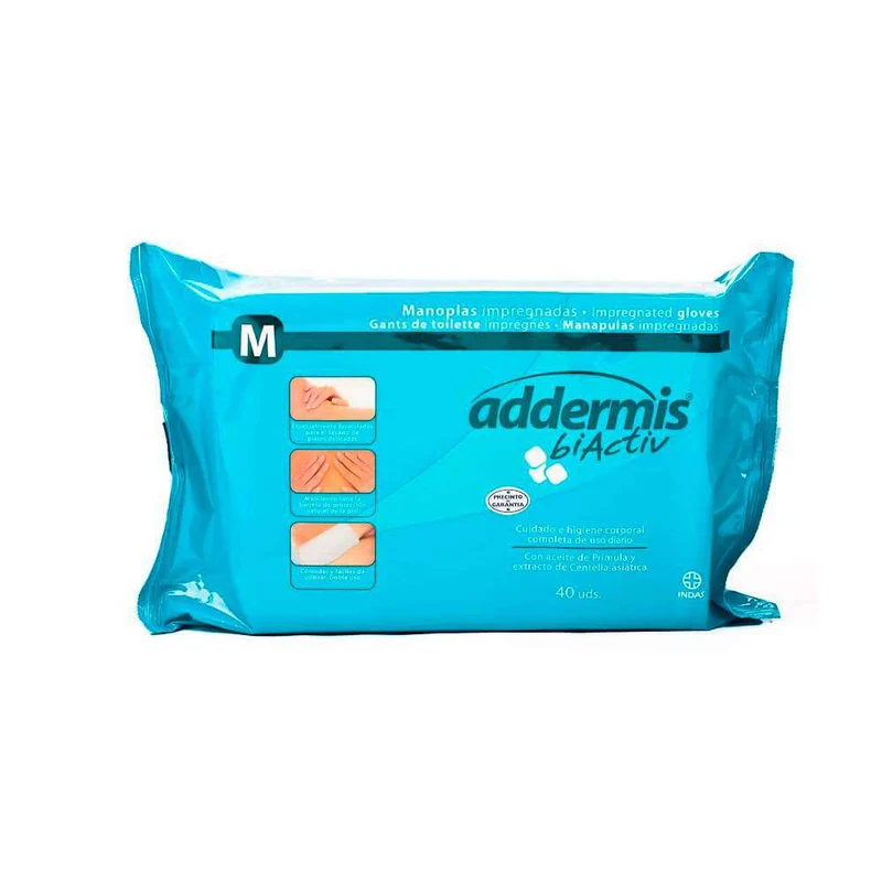 Addermis Biactiv Manopla Enjabonada 40 Manoplas