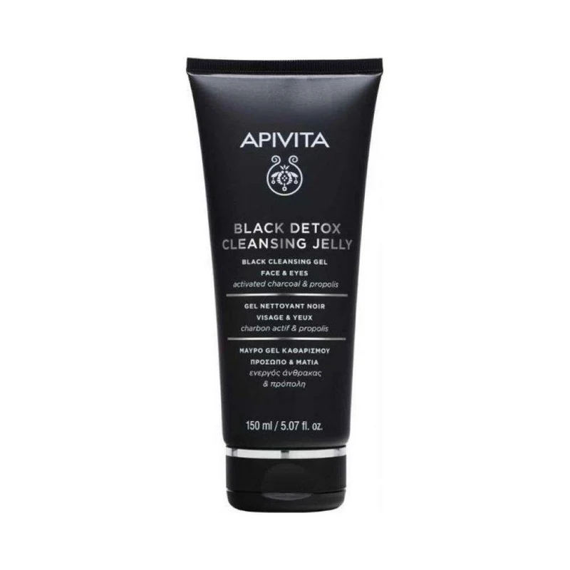 Apivita Black Detox Gel Limpiador Rostro Y Ojos 150 ml