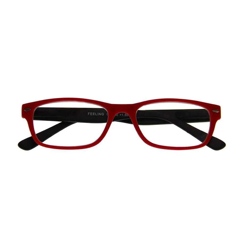 Acorvisión Gafa Feeling Rojo-Negro + 2.00