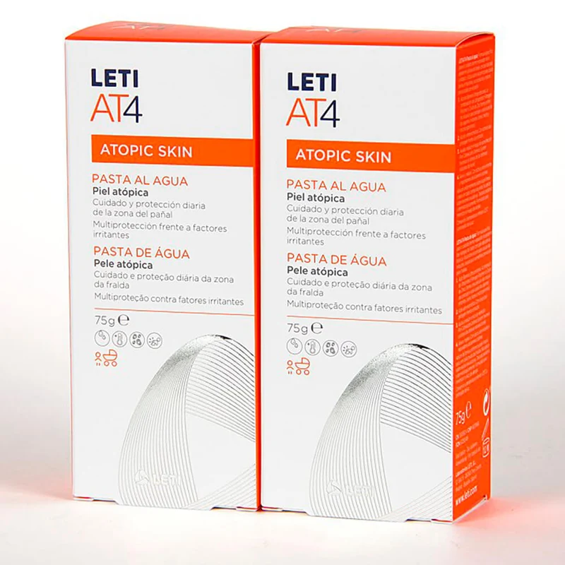 Leti At4 Crema Pañal Pasta Al Agua 75 gr Duplo