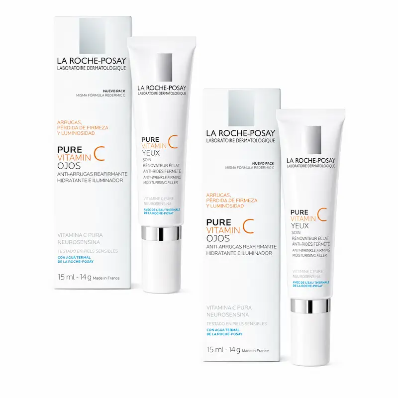 La Roche Posay Pure Vitamin C Ojos, Pack 2 x 15 ml