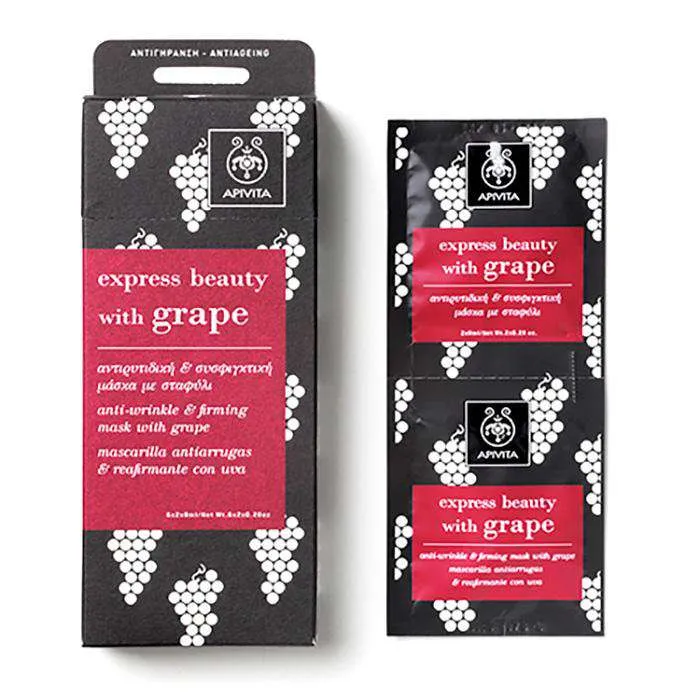 Apivita Express Mascarilla Antiarrugas Uva