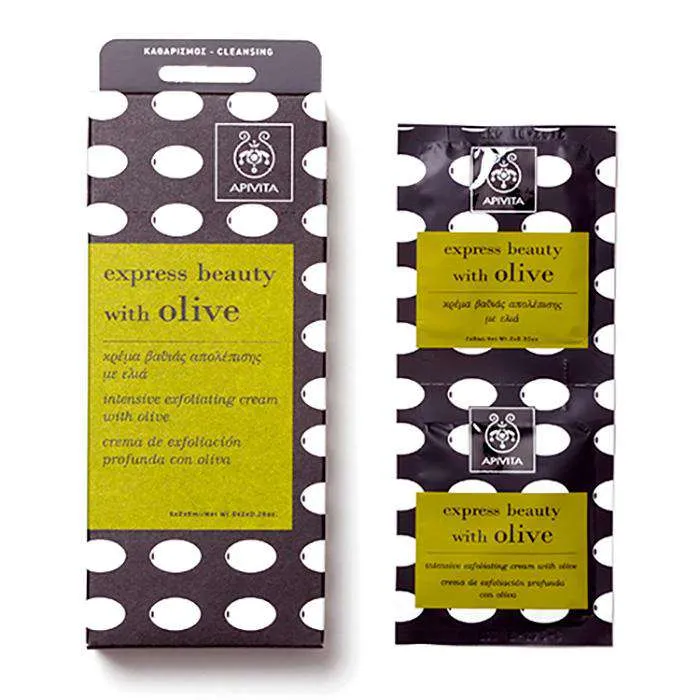 Apivita Express Crema Exfoliante Profunda Oliva