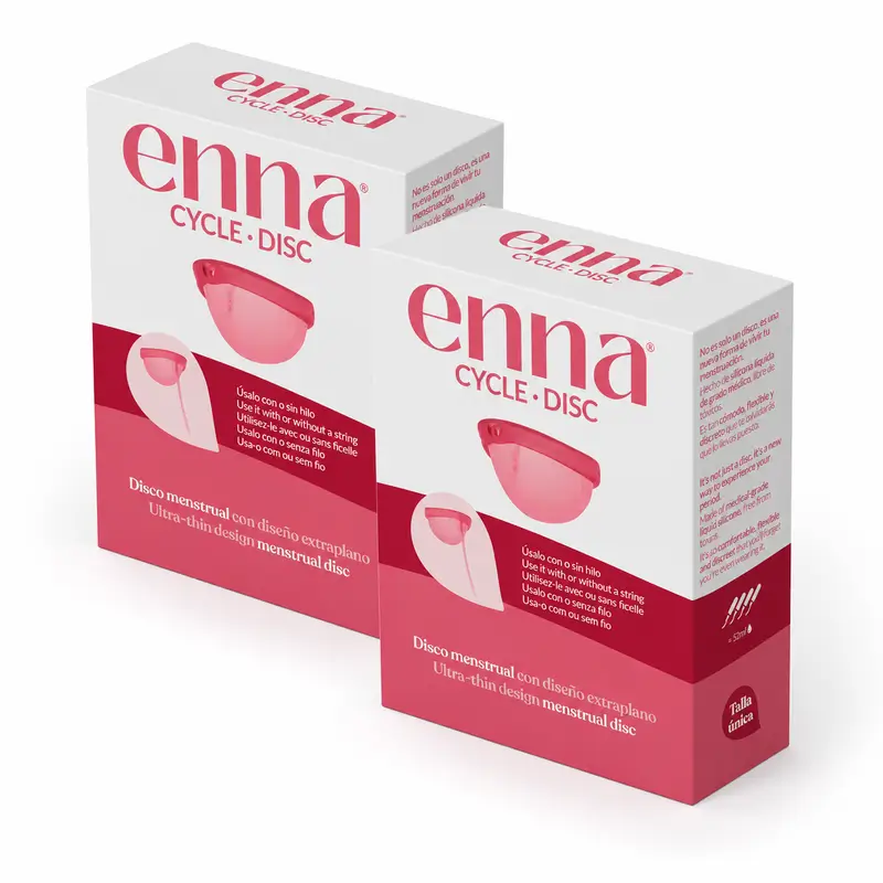 Enna Cycle Disc Copa Menstrual, Pack 2 Uds