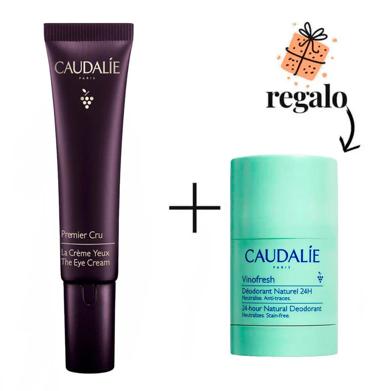 Caudalie Premier Cru La Crema Para Ojos 15 ml + Regalo Caudalie Vinofresh Desodorante Stick Natural 50g