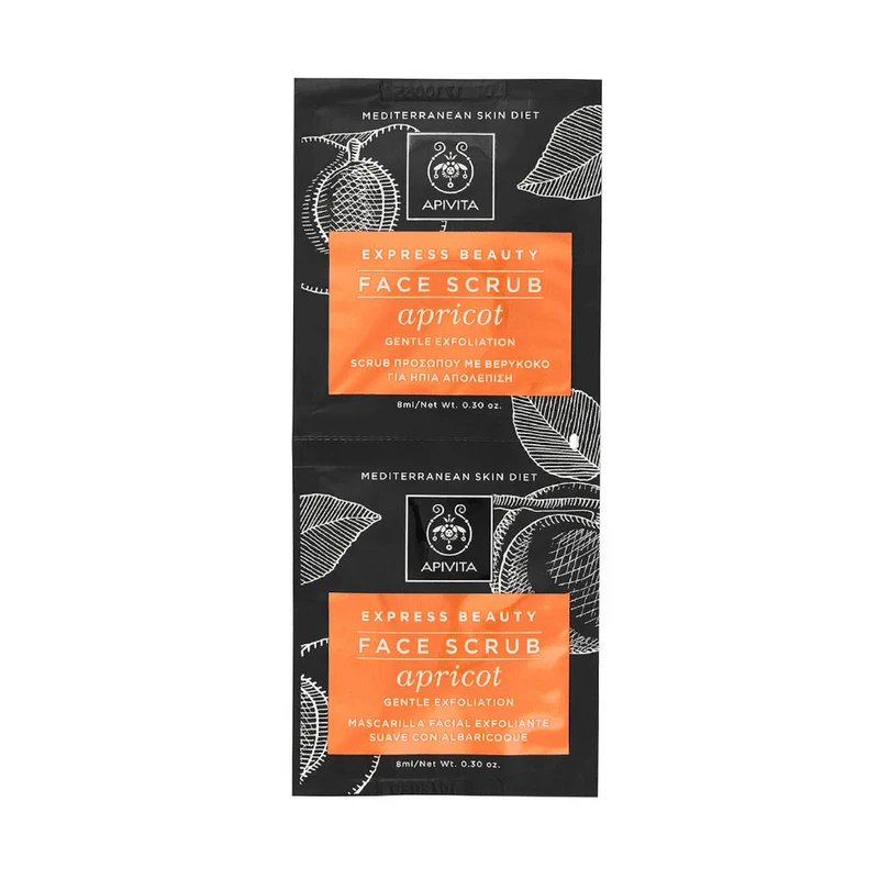 Apivita Express Gel Exfoliante Suave Albaricoque