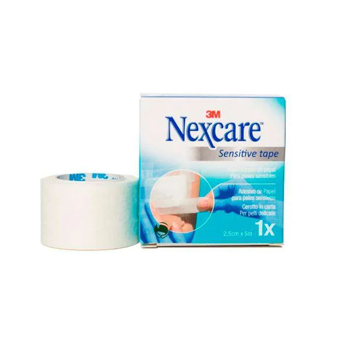 3M Esparadrapo Nexcare Sensitive Tape 2,5 X 5 Cm Blanco