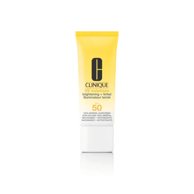 Clinique Uv Solutions: Protector Solar Iluminador Con Color Spf 50 Tono Medium Deep, 40 ml