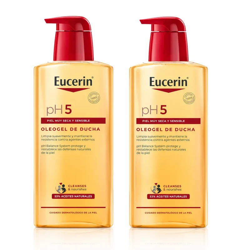 Eucerin Oleogel Ducha Ph5, 400 Ml , pack 2