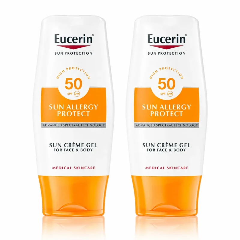 Eucerin Solar Gel Creme Allergy, 150 Ml , pack 2