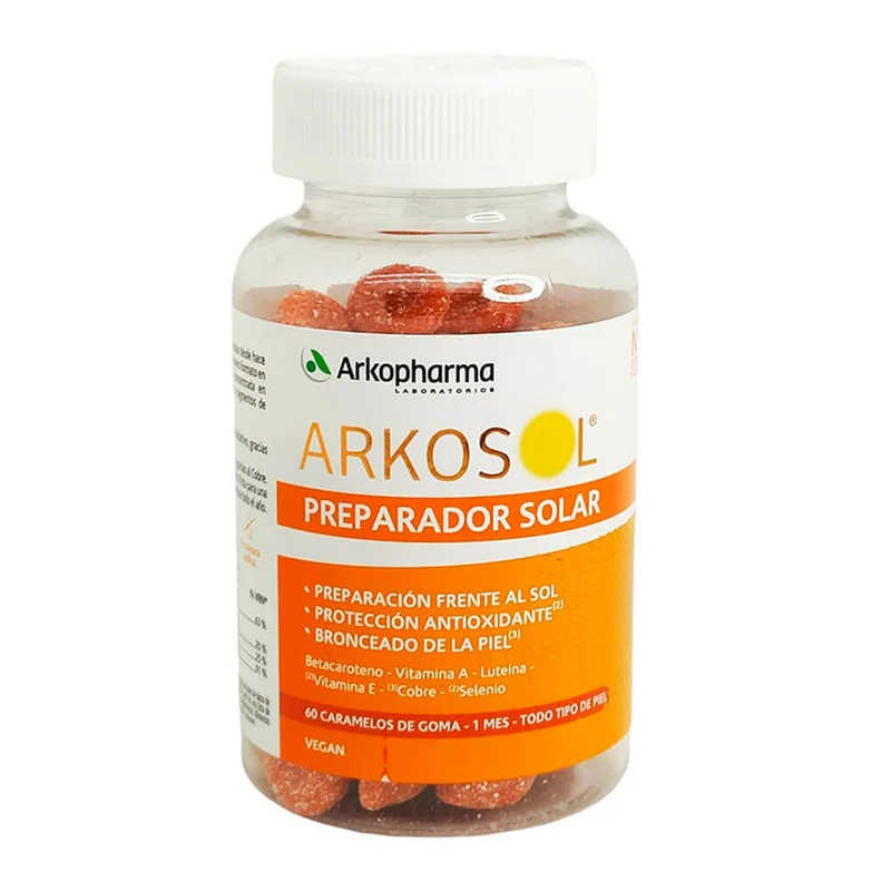 Arkosol Preparador Solar 60 Caramelos De Goma