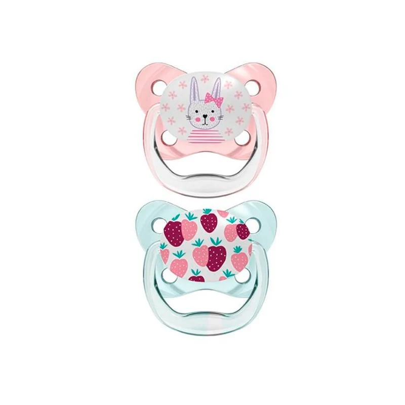 Dr. Browns Chupete Silicona Prevent Orthodontic Rosa 0-6M 2U