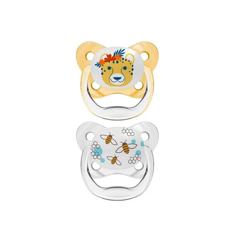 Dr. Browns Chupete Silicona Prevent Amarillo 6-18M 2U