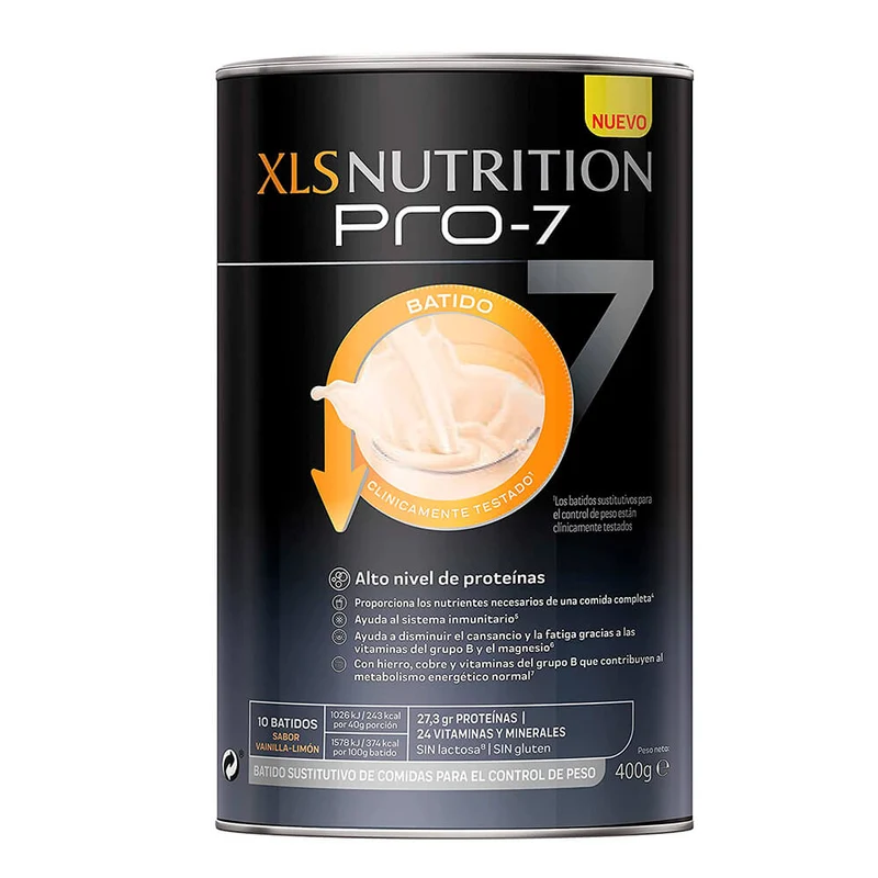 Xls Nutrition Pro 7 10 Batidos Vainilla Limón 400 gr