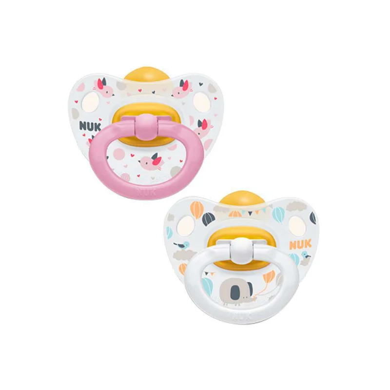 Nuk Chupete Látex Happy Kids Látex Silicona 18-36 Meses 2 Unidades
