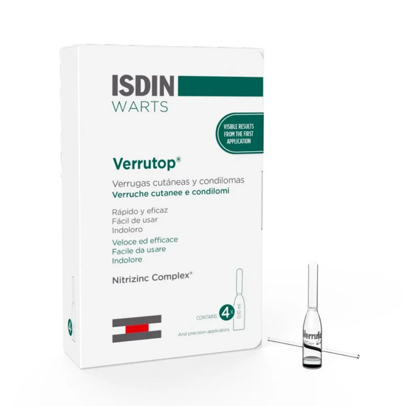 Isdin Warts Verrutop Verrugas Difíciles 4 Unidades 100 ml